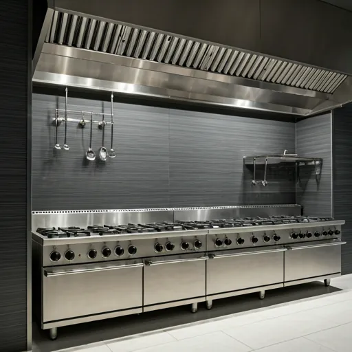 High-end professional hospitality kitchen